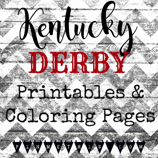 Derby printables and coloring pages